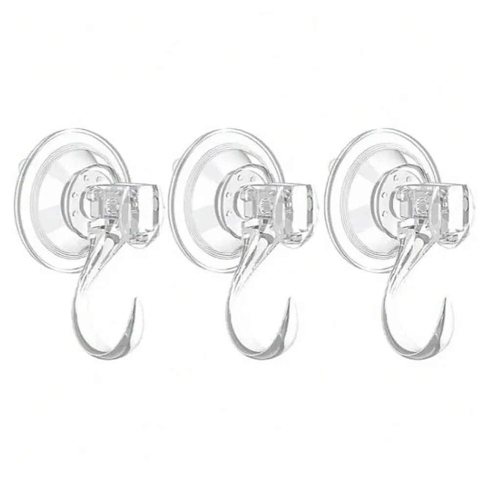 Confezione di ganci a ventosa trasparenti, ganci per ghirlande riutilizzabili resistenti per finestre in vetro e porte lisce, ganci a ventosa impermeabili
