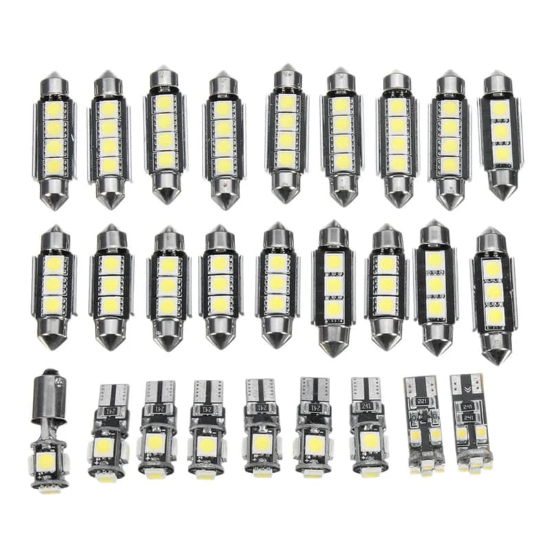 Kit luce Led per auto In bianco 27 pezzi per Mercedes-Benz classe E W211 2002-2008