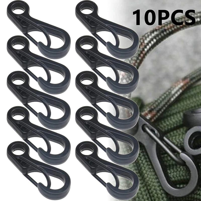 10 Pz/lotto Mini Moschettone Paracord Attrezzatura Tattica Ganci Portachiavi di Campeggio EDC Sopravvivenza Arrampicata SF Primavera Zaino Catenacci Portachiavi