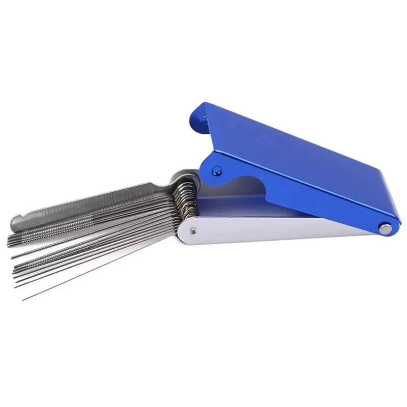Miwayer Guitar Nut Files Needle Blank Guitar Bridge Saddle Nut DIY Slotting File Set for Acoustic Guitar Ukulele Luthier Tool