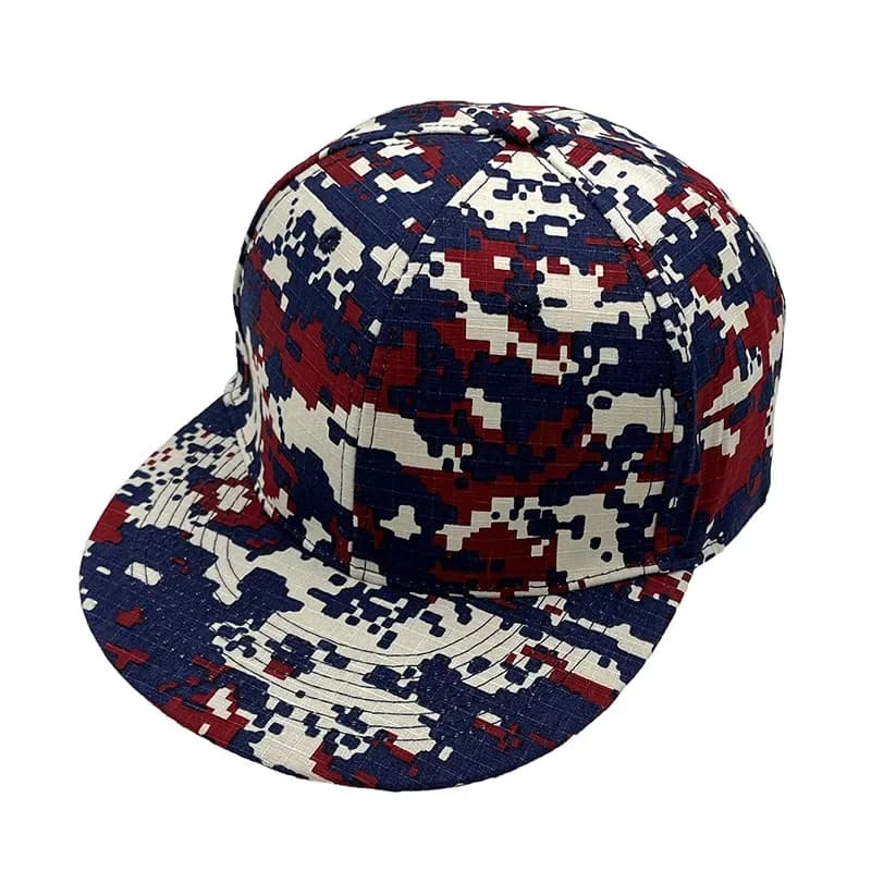 2025 New Digital Print Camo Hip Hop Caps - Harajuku Street Style Flat Brim Baseball Hats Unisex Youth Urban Fashion