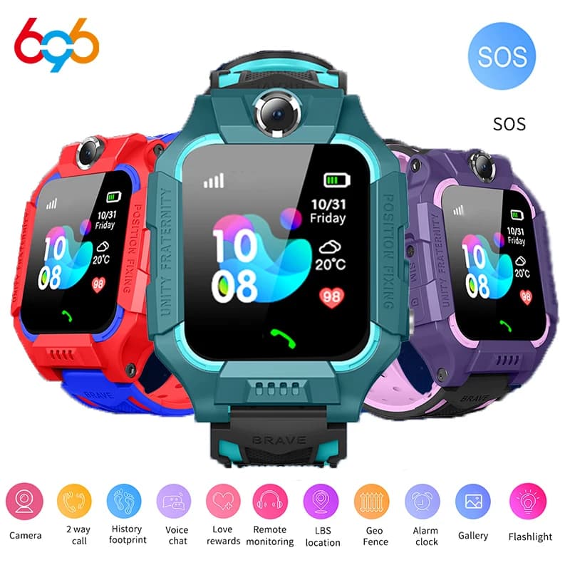 Nuovo Smartwatch per Bambini 2026 con Chiamata SOS, Fotocamera, Posizionamento LBS, Chiamata Bidirezionale, Chat Vocale, Lunga Durata della Batteria, Orologio per Bambini, Regalo
