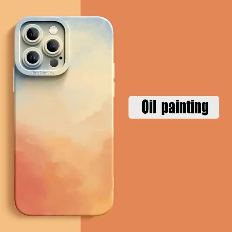 Custodia per telefono con pittura a olio colorata per Xiaomi Poco X6 M6 X5 X3 F6 F5 Pro Mi 14 12 13 13T 12T 11 Lite 5G NE opaca copertura antiurto