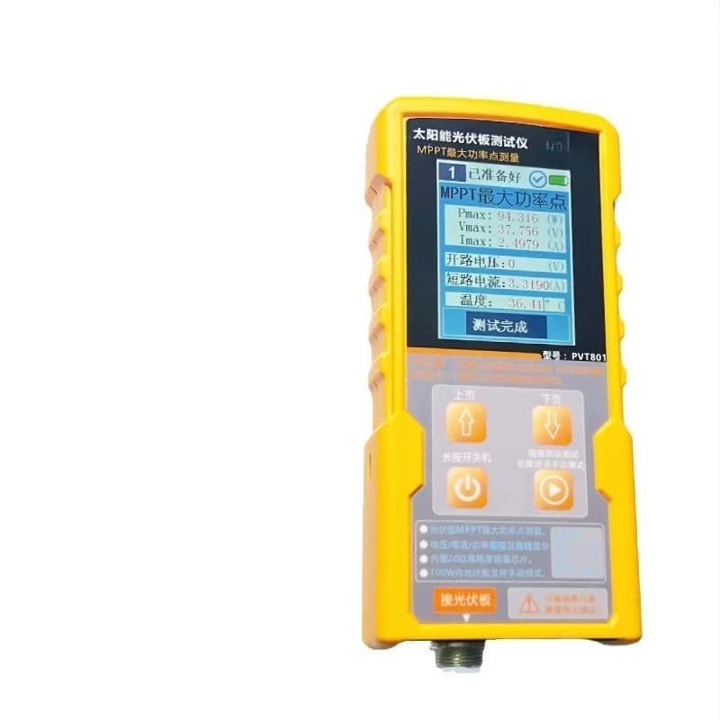 Multimetro per Pannelli Fotovoltaici PVT801, Tester MPPT per Pannelli Solari, Misuratore di Potenza e Amperometro
