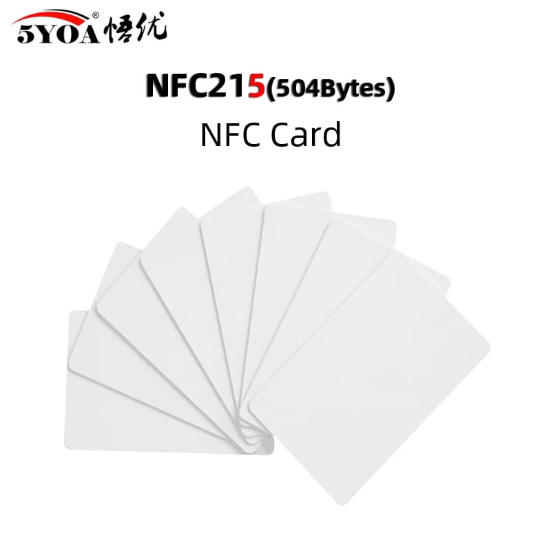 5YOA 10 cards labels NFC NTAG215 can write by Tagmo Works with switch available for all NFC mobile phones