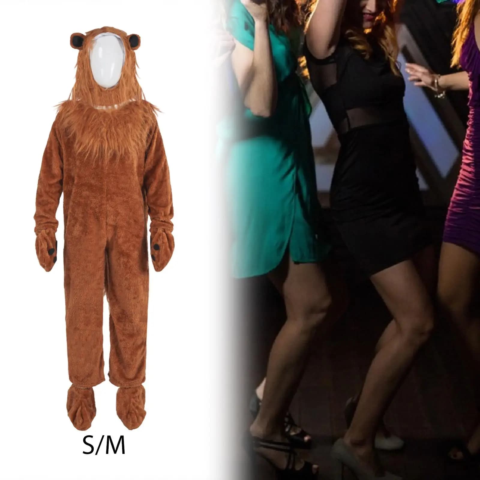 Costume da leone cosplay riutilizzabile in maschera per feste per donne e uomini, costumi di Halloween