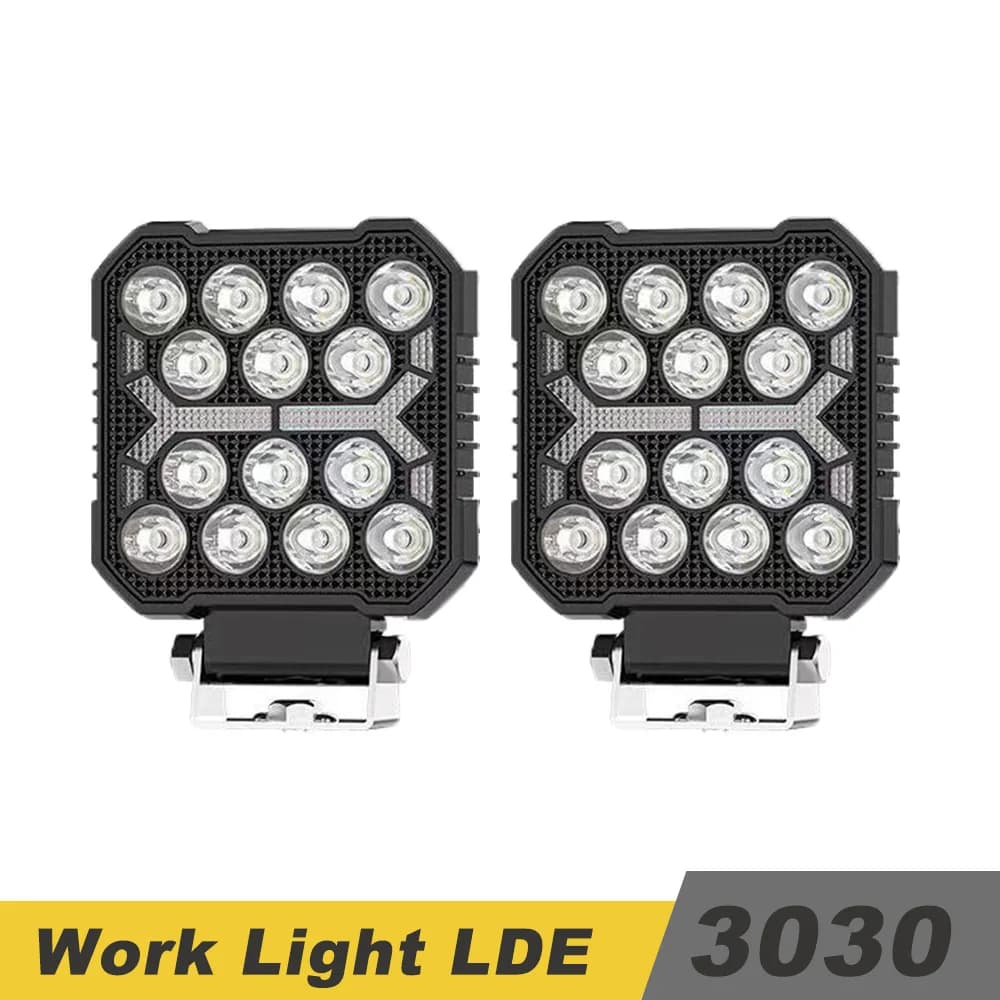 4 "Faro LED da lavoro Luce fendinebbia automatica Barra luminosa a LED Luce fendinebbia rotonda per camion auto moto SUV 12V 24V Accessori auto