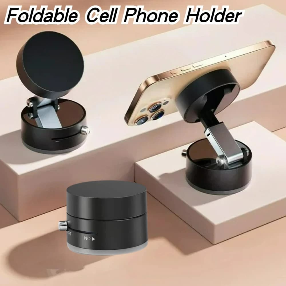 High Performance Magnetic Vacuum Cleaner Support Universal Foldable Phone Holder for Outdoor Air Sport Accessory For Car Desktop