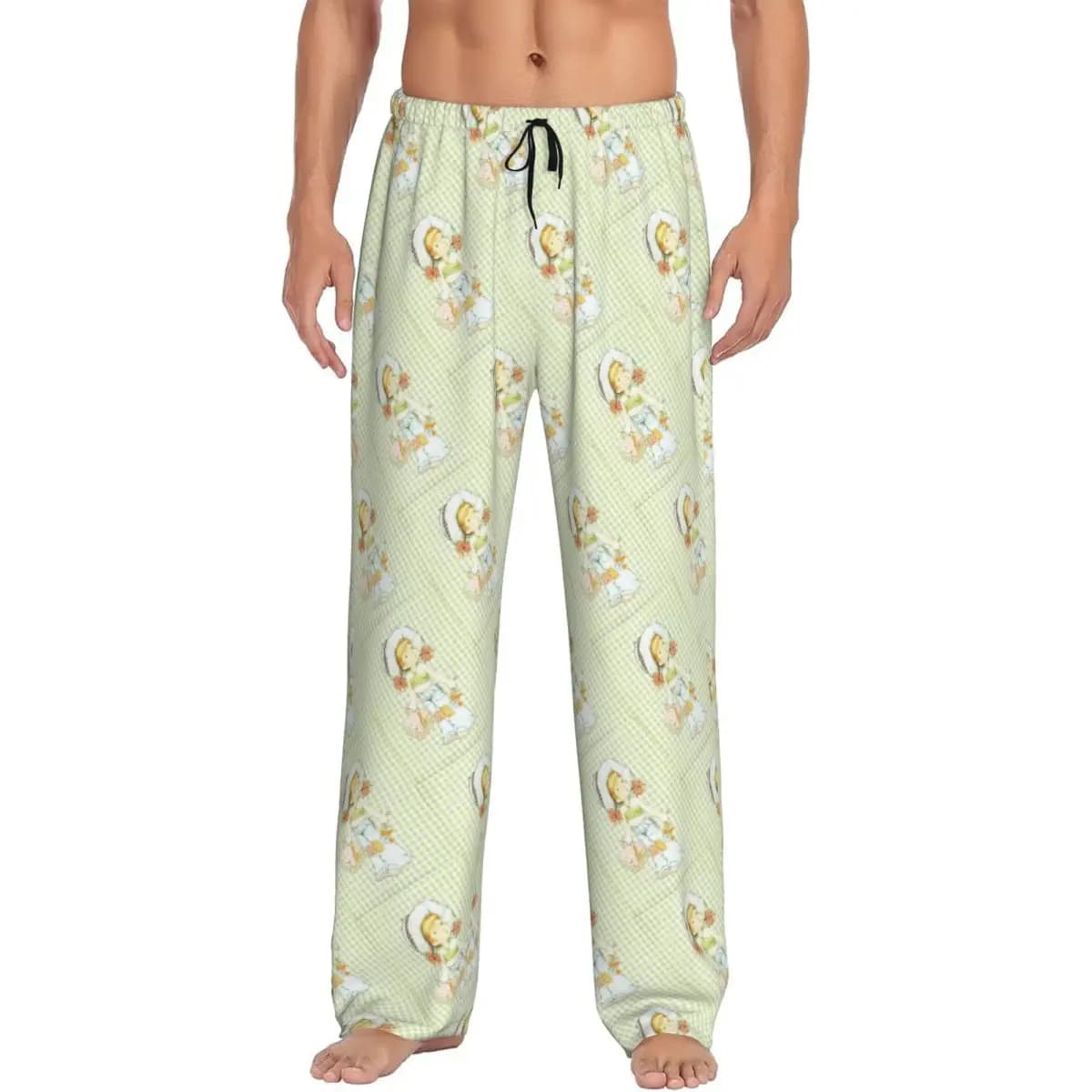 Pantaloni pigiama Manga personalizzati Sarah Kay per uomo Pantaloni da notte elasticizzati per pigiama da pittore per bambini con tasche