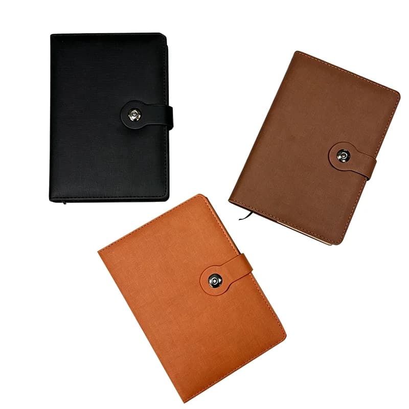 Soft Cover Notebook Linen Texture PU Leather Journal With Bookmark Ribbon Lined Pages For Students Office Writing