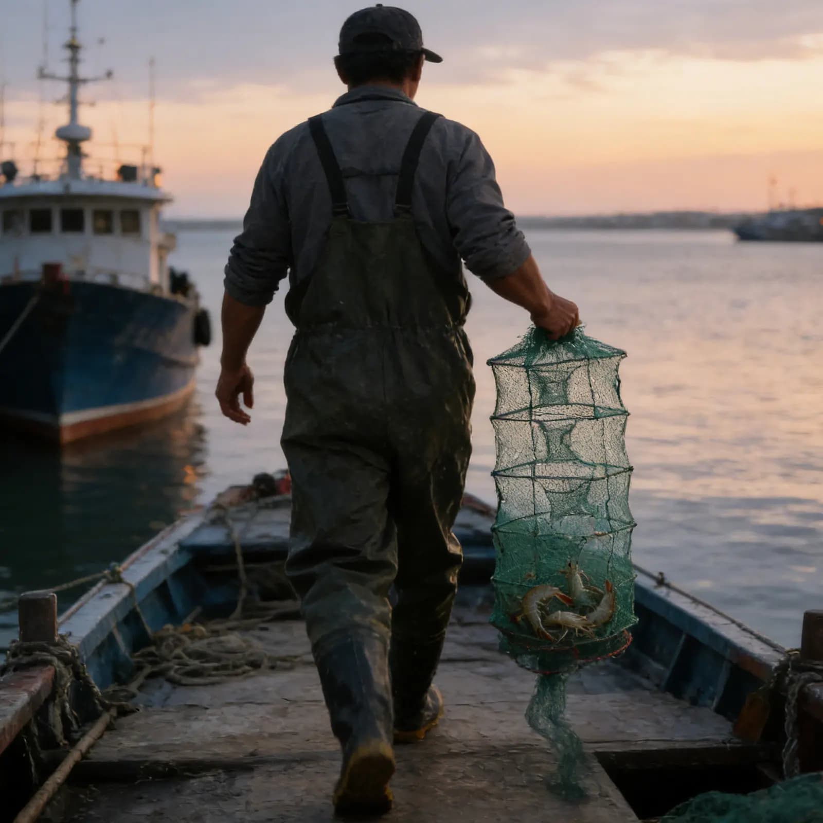 Nassa Pieghevole in Nylon per Gamberi, Rete da Pesca Multistrato, Cesto Pieghevole Portatile per Pesci, 2.4m, 11 Sezioni, 8 Fori