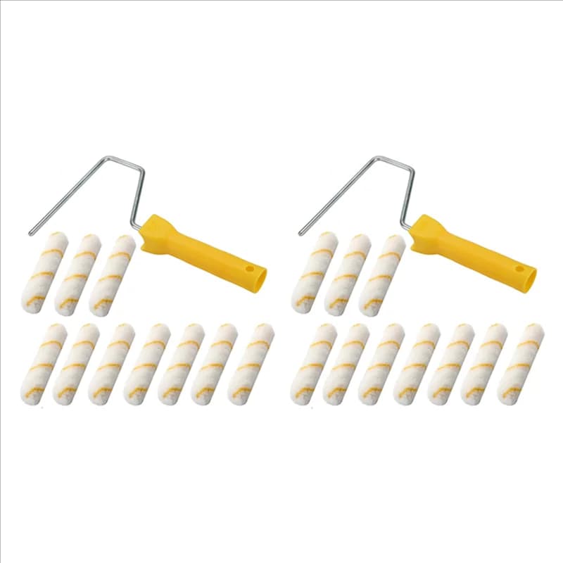 AC88-22 Pieces 6 Inch Foam Roller Brushes Paint Roller Covering Paint Roller Covering Kit for Home Repair