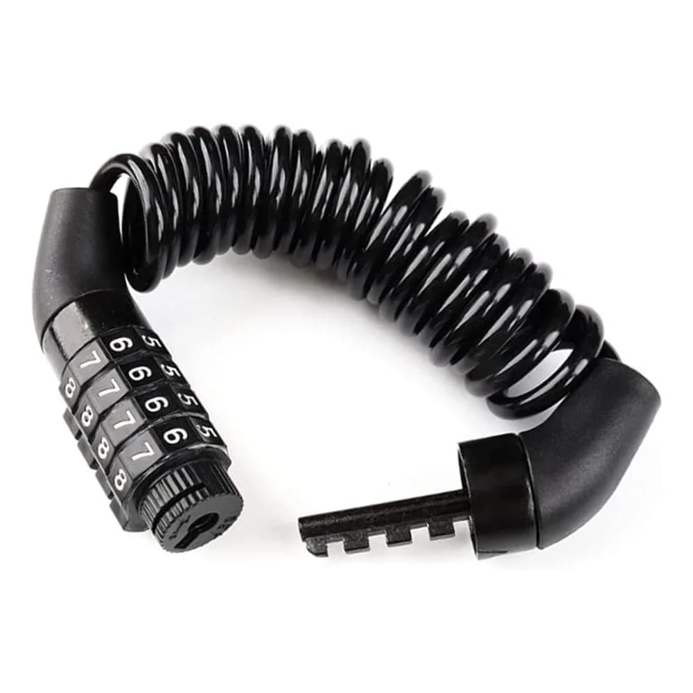 Anti-theft helmet padlock 4 digit passwords Road bike locks MTB for scooter Moto Bike lock for bicycle cable portable