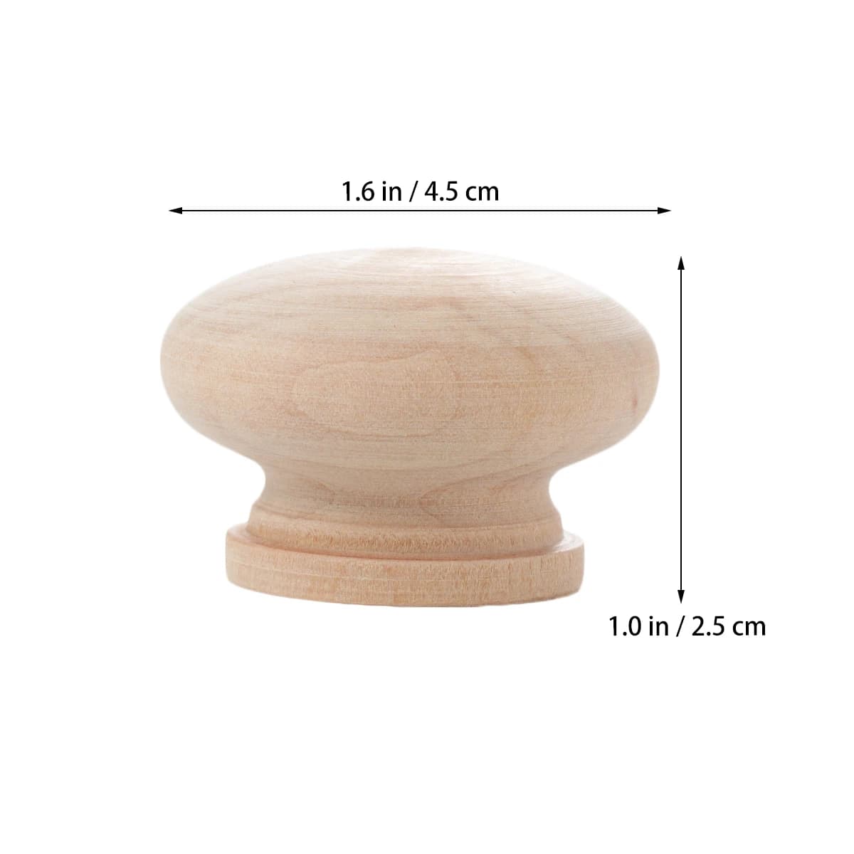 Wood Round Handle Pull 15PCS Cabinet Knob Drawer Wardrobe Kitchen Chest Furniture Hardware Wooden Cupboard Pull Closet Storage