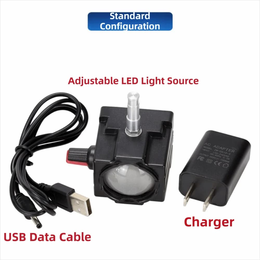 White LED Microscope LED Light Adjustable Brightne Bottom Lighting Microscope Lamp USB Powered Microscope Ring Light
