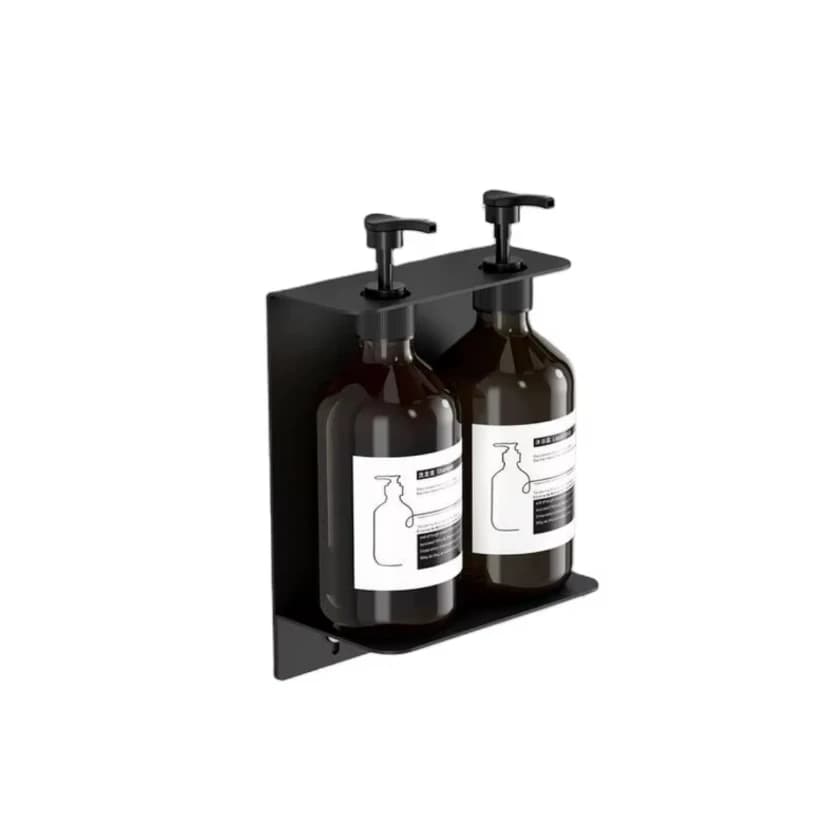 Bathroom 300ML*2 Adhesive Wall Mounted Shower Gel Dispenser Double Dual Soap Dispenser Kitchen for Soap Double Soap Dispenser