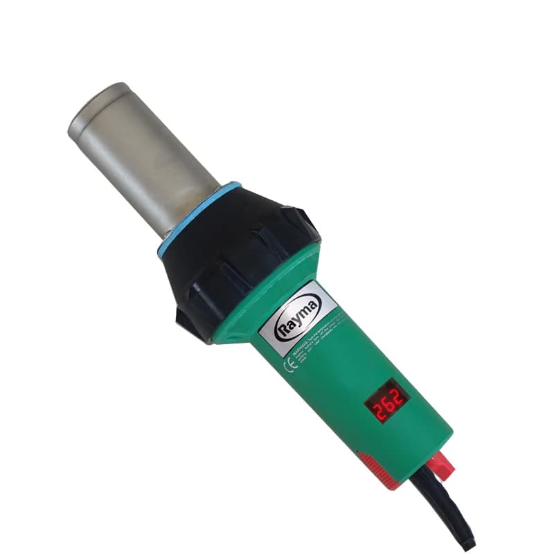 Rayma 230V 3400W Display digitale intelligente Pistola per saldatura in plastica Ventilatore industriale ad aria calda per riscaldamento e restringimento