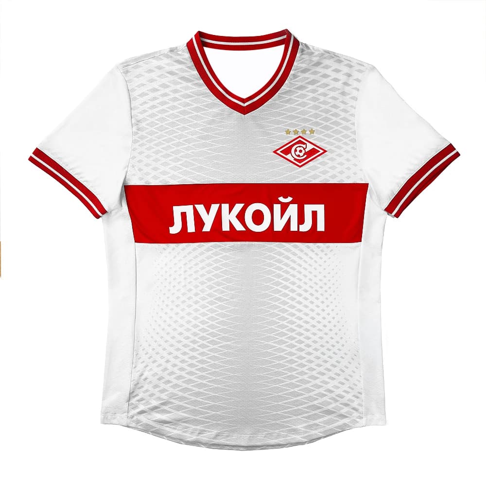 Spartak Moscow Fan Football Jersey Men Short Sleeve Breathable Sports T‑Shirt Red White Soccer Training Uniform For Supporters