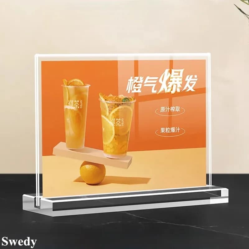 A6 100x150mm Double Side Restaurant Table Menu Paper listino prezzi Poster Photo Picture Frame acrilico Sign Holder espositore