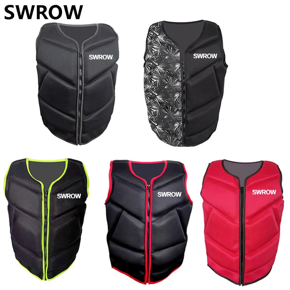 Giubbotto di salvataggio in Neoprene adulti Surf giubbotto di salvataggio sci barche a motore Kayak zattera per barche gilet da pesca nuoto gilet alla deriva salvataggio di sicurezza