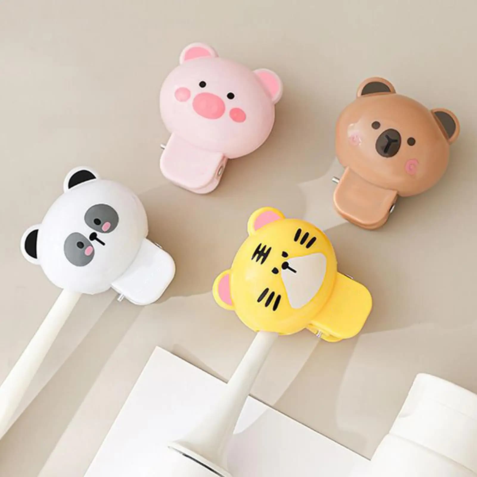 4 Pezzi Copri Spazzolino a Forma di Animale, Gadget Protettivi Compatti per Adolescenti, Anziani, Donne, Uomini, Adulti, Bambini, da Viaggio
