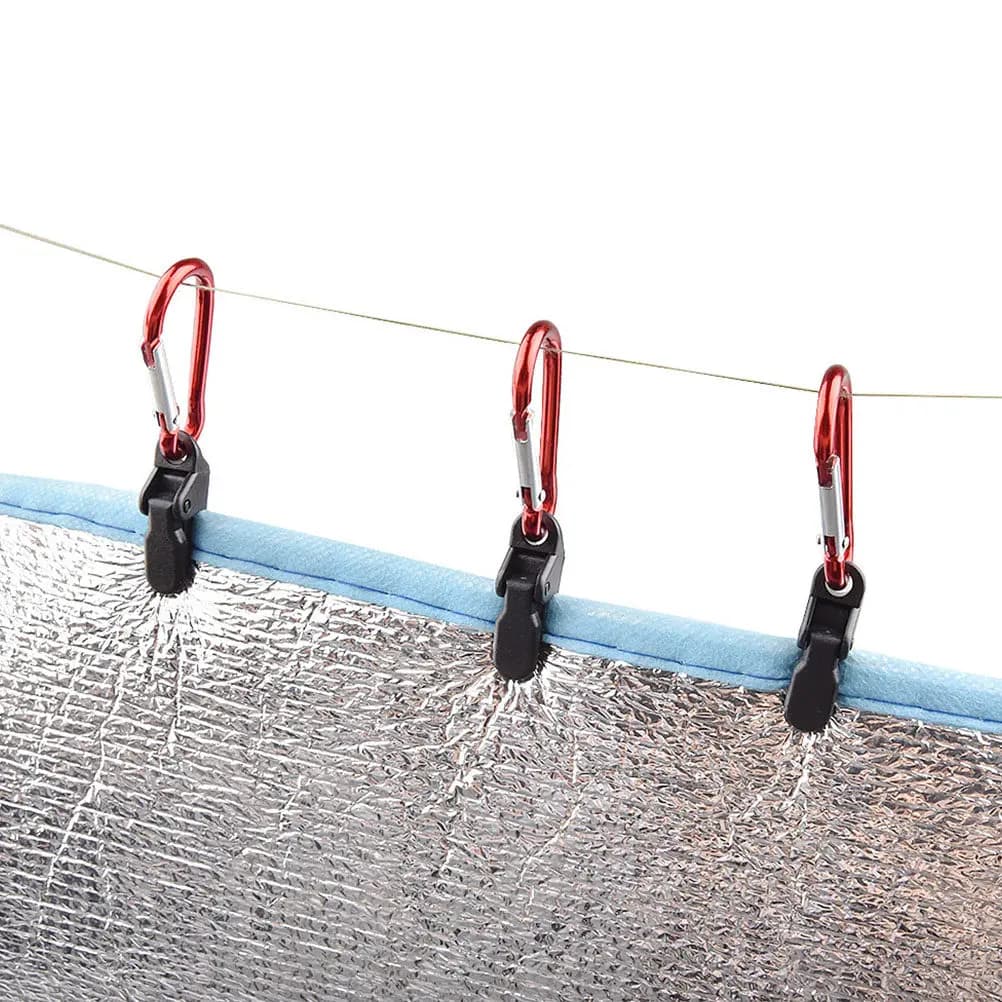 10Pcs Lightweight Yet Strong Tent Trap Clips Push-Type Design for Camping Supplies Accessories Tarpaulin Canopy Caravan