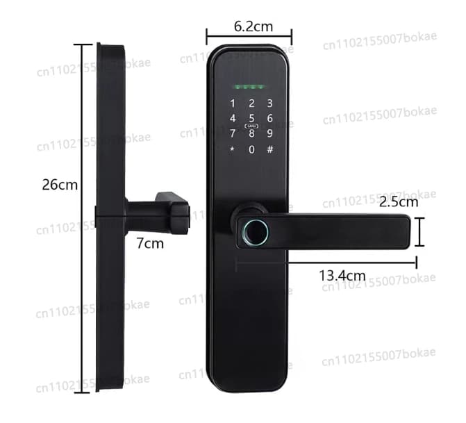 Smart door lock Fingerprint Wifi No need gateway Card Code digital door lock