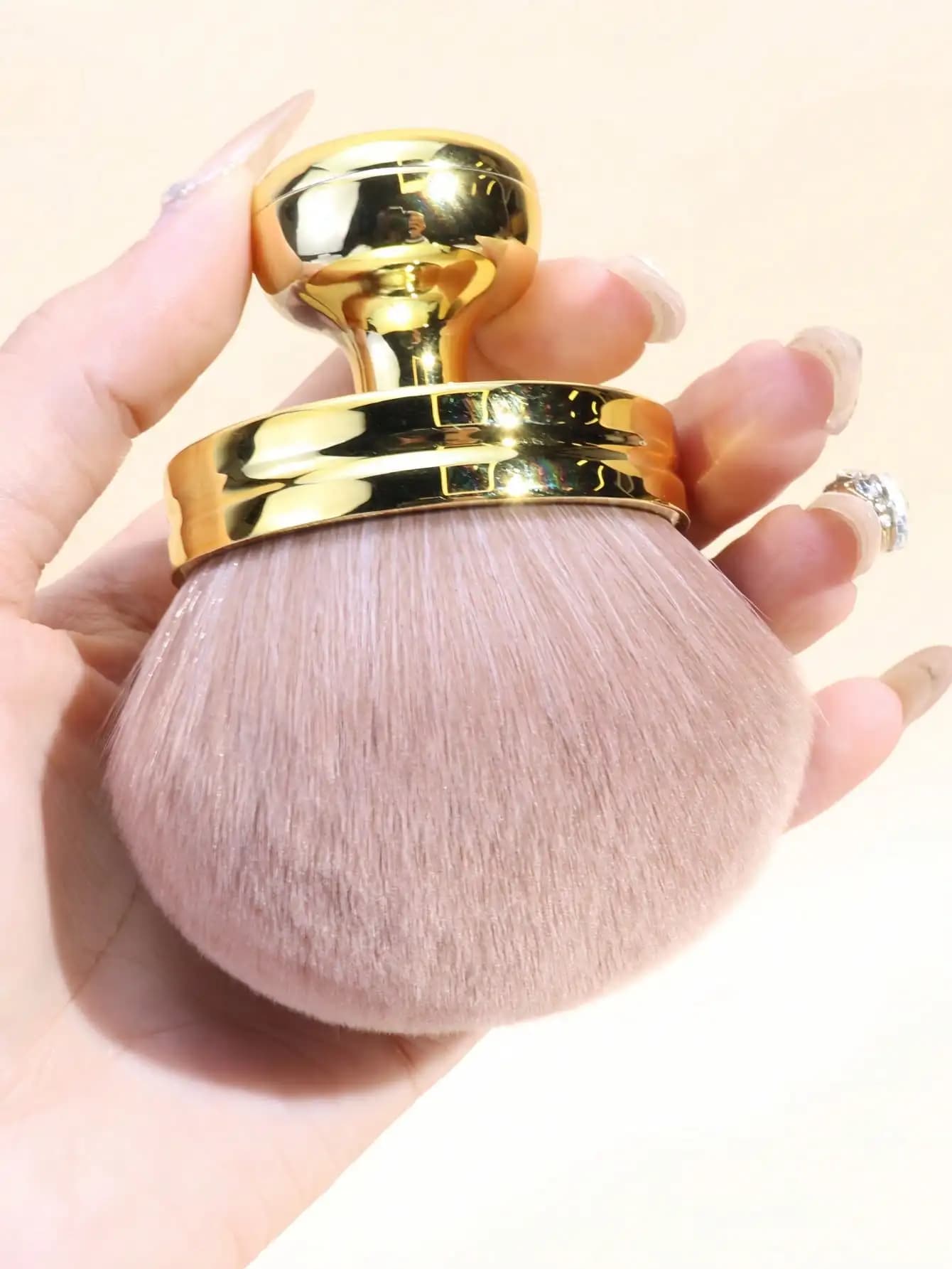 1 pennello extra large per trucco in polvere, portatile, morbido, multifunzionale, per fard, corpo, nail art, strumenti per il trucco, fondotinta, correttore, bronzer, pennello per polvere, pennello per fondotinta, pennello per blush, pennello per contouring, pennello per bronzer, pennello per polvere, pennello per fondotinta, pennello per blush.