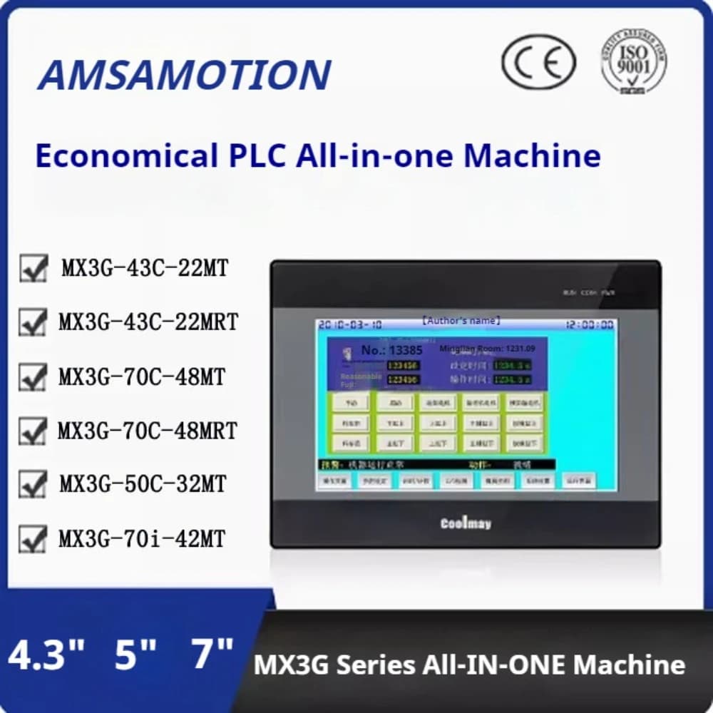 Macchina integrata per il controllo industriale PLC MX3G-43C-22/50C-32MT/70C-48MRT-A/B Coolmay HMI tutto in uno