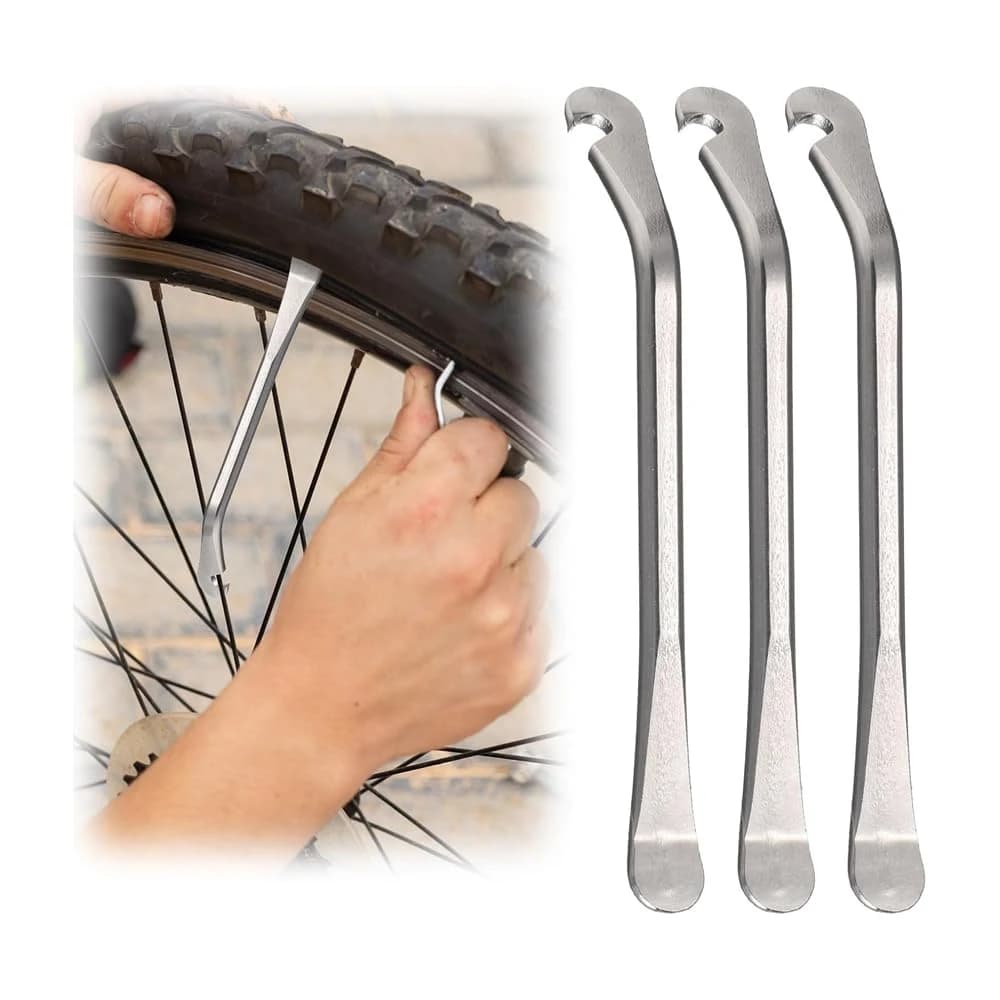 3/5PCS Bicycle Tire Levers Stainless steel mountain bike road bike tire removal pry bar tool Easy Use Carry Durable and rust res