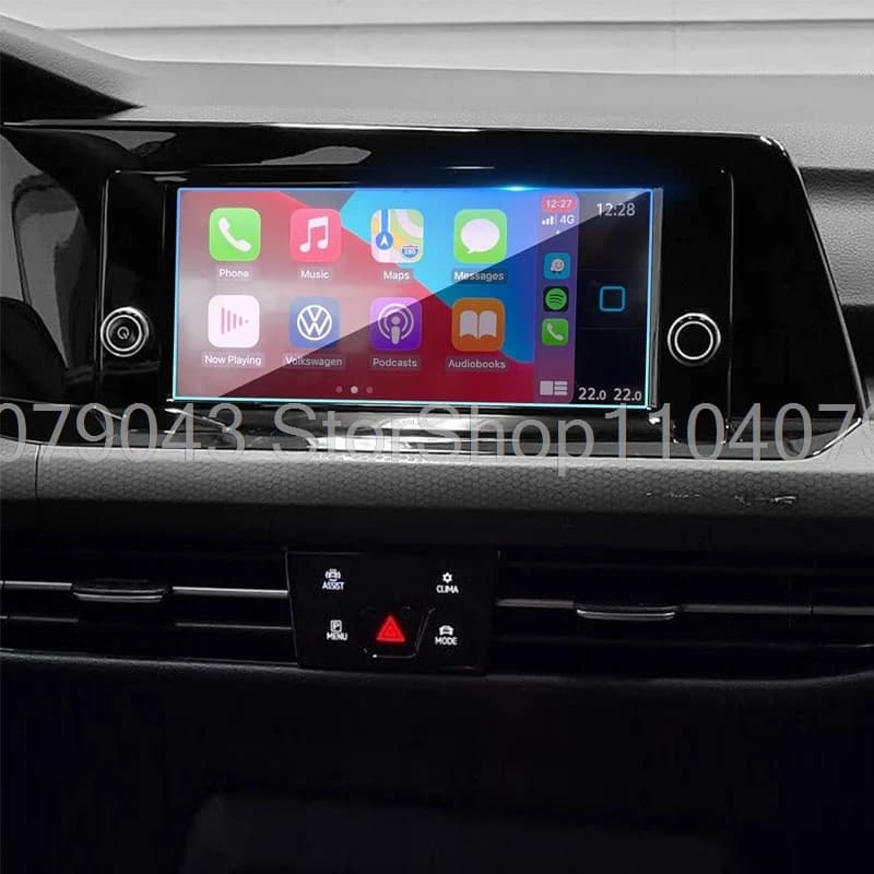 Tempered Glass Screen Protector For Volkawagen VW Golf MK8 2021 2022 8.25 inch Car infotainment radio GPS Navigation Screen