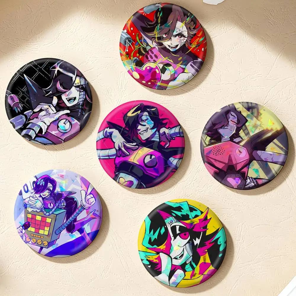 mettaton undertale 75mm 58mm 44mm 25mm Brooch Backpack Hat Pins Accessories Toys Badge