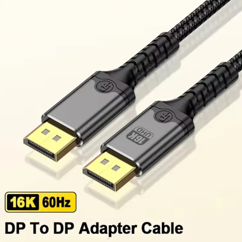 Cavo Displayport 16K DP 2.1 DP 16K@60Hz 8K@120Hz Porta display 80Gbps Cavo audio video per laptop TV Xbox Proiettore Monitor