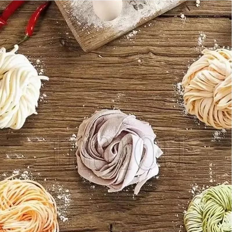 Macchina Elettrica per Pasta 550W, Macchina per Noodle e Sfoglie di Ravioli, con Lame in Acciaio Inossidabile, per Uso Commerciale