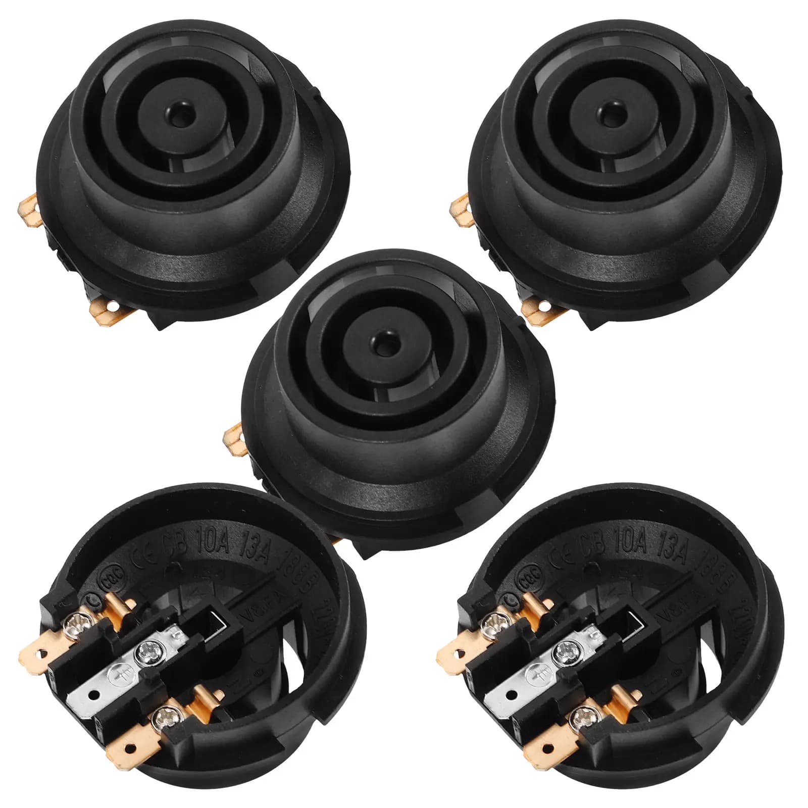 5Pcs Electric Kettle Coupler Temperature Control Base Replacement Easy Install Thermostat Coupler for Electric Kettle