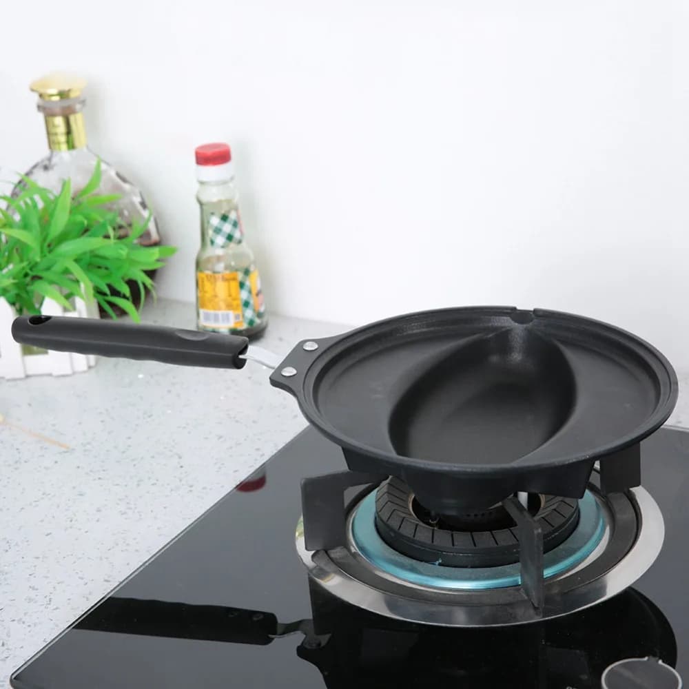 Utensile da Cucina: Padella Antiaderente per Omelette in Alluminio Nero, Resistente, 8.6 Pollici, per Preparare Omelette e Riso