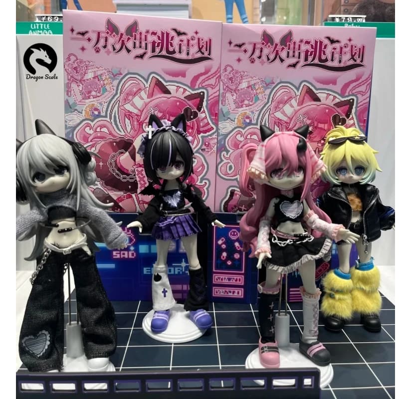 Nuovo Stock Originale Serie Ten Thousand Escape Plans Kawaii Bjd Doll Blind Box Action Figure Modellini Giocattolo Regalo di Natale