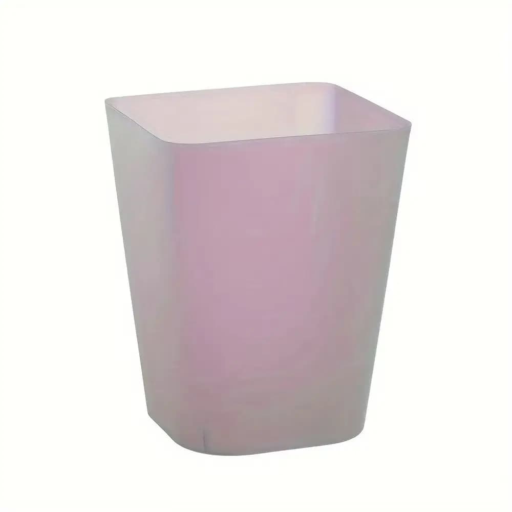 3.4Rectangular Plastic Trash Can, Durable Waste Bin for Kitchen Dorm Office Home Paper Basket H0101.8