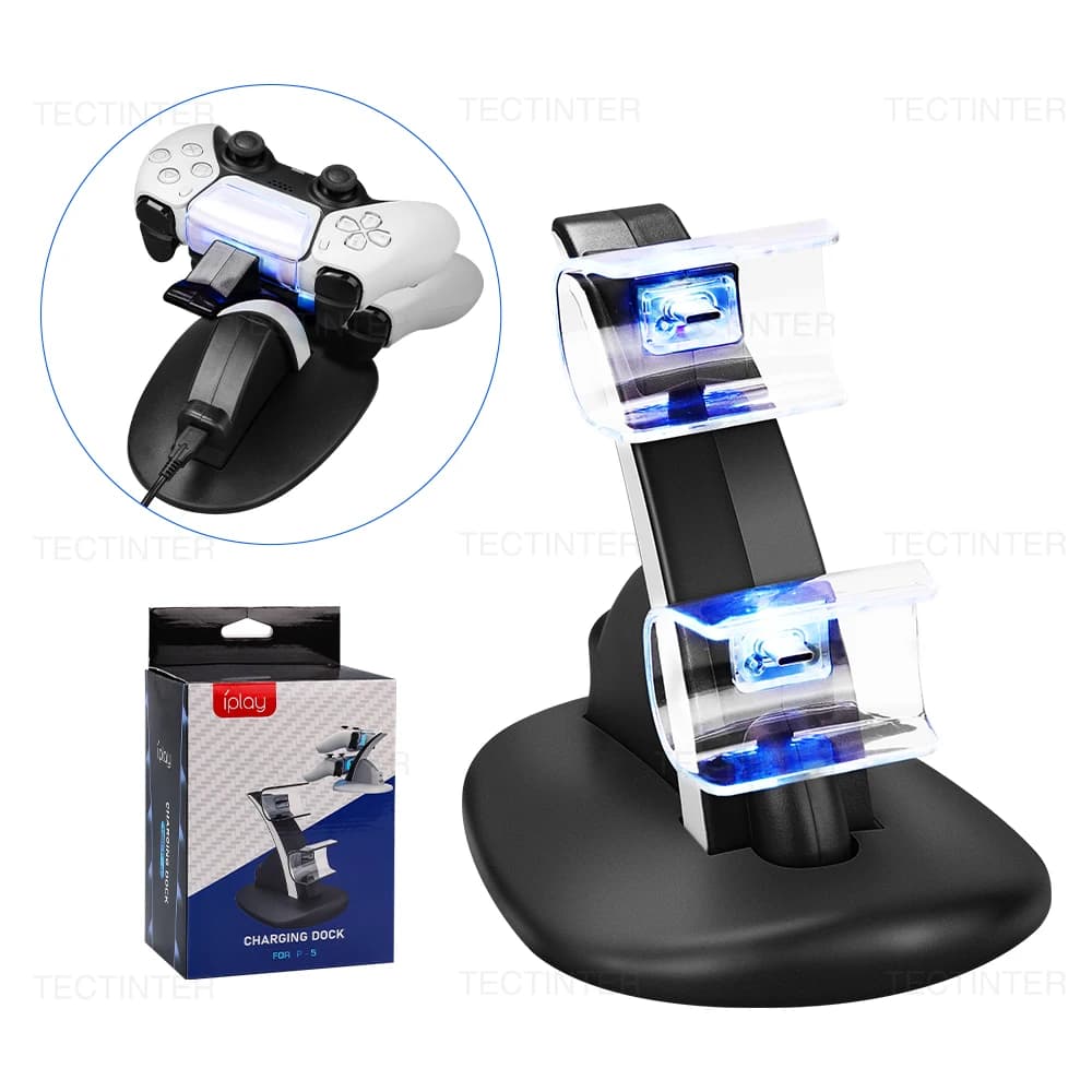 Per caricabatterie dock per controller PS5 per controllo PS5 Base per stazione di ricarica di tipo C per accessori di gioco Playstation 5 PS5