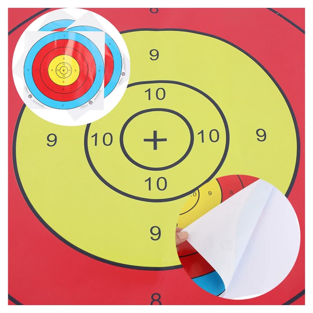 10X 40x40CM Tiro con l'arco Bersaglio Carta Caccia Sparare Bersaglio Pratica Competizione Pratica Bersaglio Pratica Competizione Sport per adulti