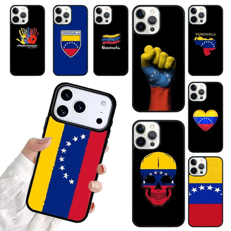 Venezuela Venezuelan Flag Phone Case For iPhone 17 16 15 14 13 12 11 Pro Max 17air Shockproof Cover Fundas