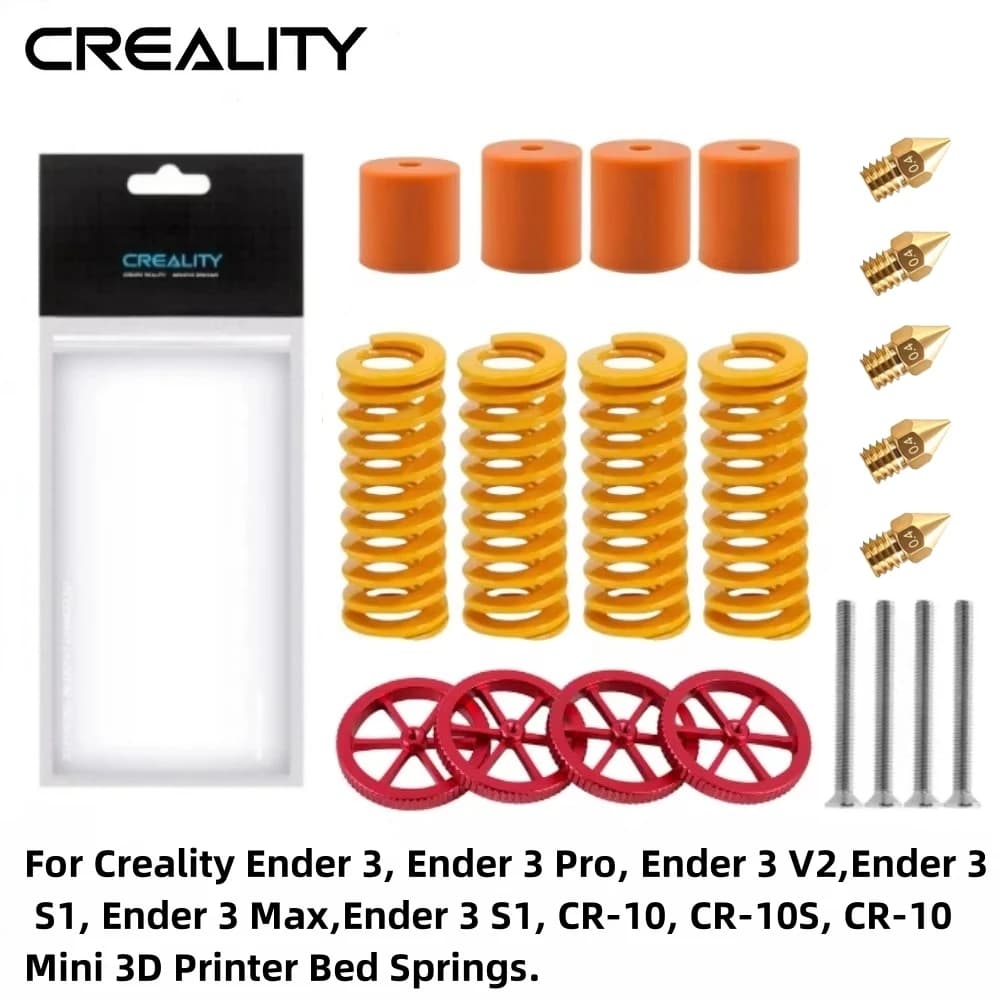 Creality ufficiale Ender 3 Pro Springs Upgrade, molle letto stampante 3D, molle livellanti letto Ender 3 compatibili per la serie Ender 3