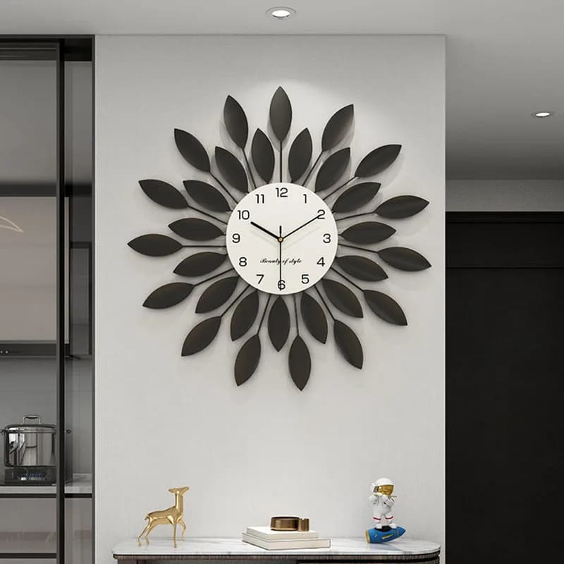 Orologio da Parete Rotondo per Ristorante, Design Creativo e Moderno, Orologio da Parete di Lusso per Camere da Letto e Soggiorno, Decorazione per la Casa