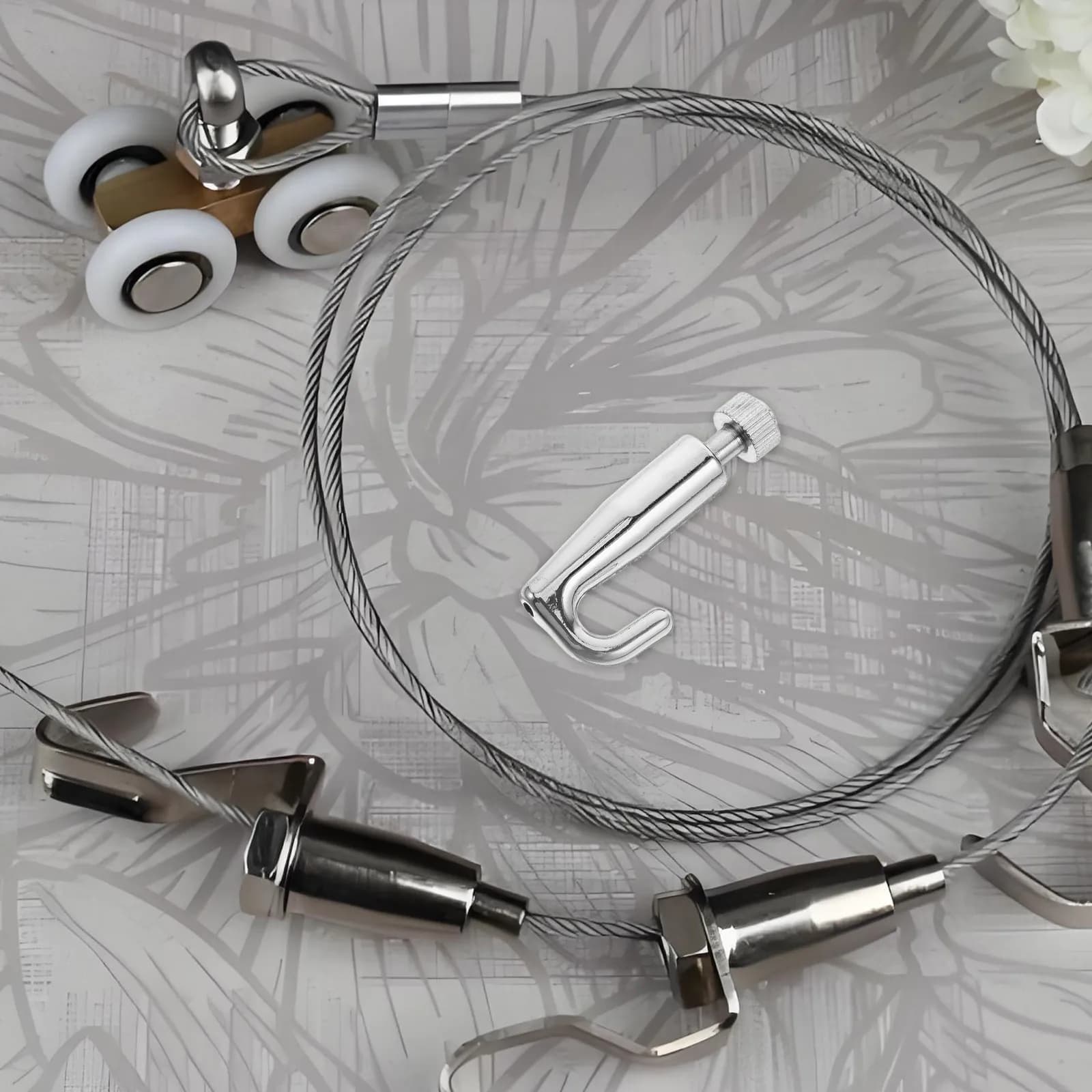 Set di 3 Ganci Regolabili per Cornici, Supporti Resistenti per Appendere Quadri, Ideali per Esposizioni Artistiche