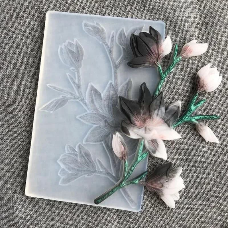 2026 New Transparent Crystal Flower Silicone Mold UV Epoxy Resin Casting Mould 1Pcs DIY Handmade Craft Jewelry Making Supplies