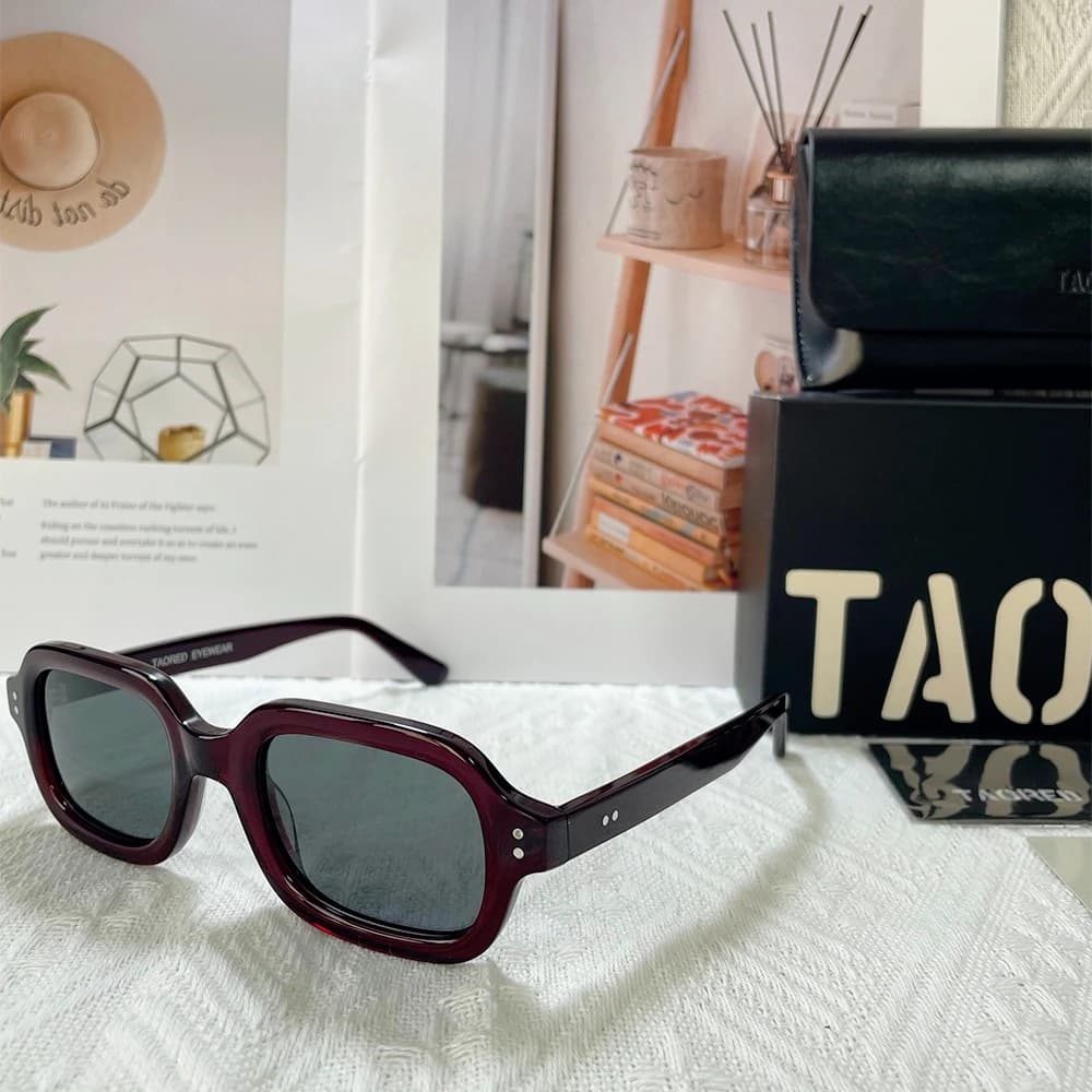 2025 New Luxury Designer Women's Sunglasses Trendy Fashion Men Handmade Acetate Eyeglasses Vintage Polarized UV400 Sun Glasses