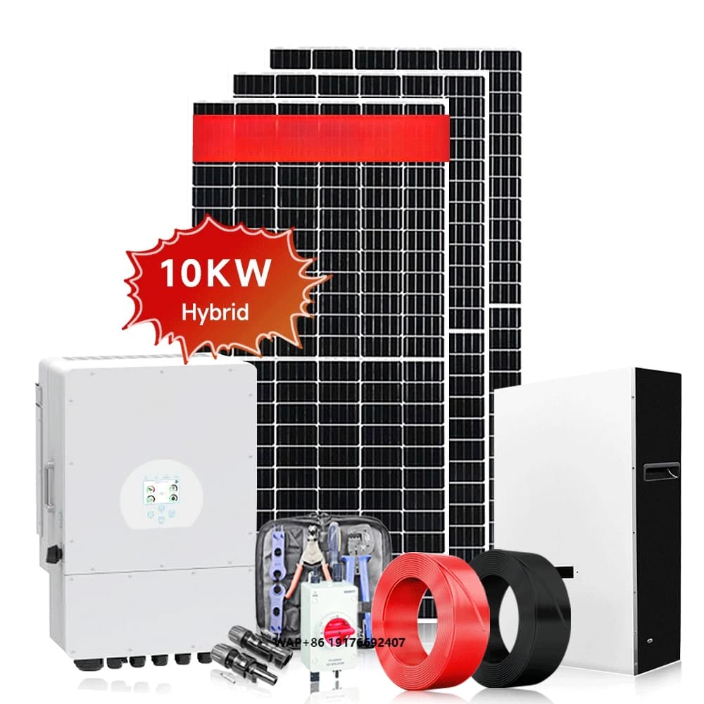 Sistema di Energia Solare 10KW Kit Completo Ibrido con Pannelli Solari e Celle Mono Half-Cell 12BB
