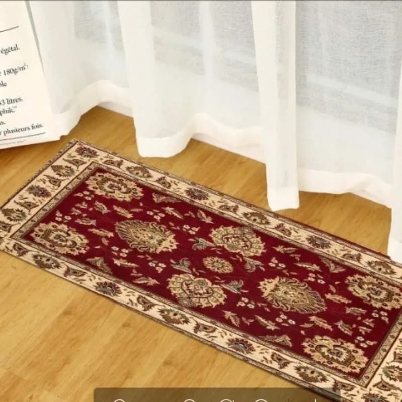 Colorful Paisley Floral Runner Rug Non Slip Washable Long Hallway Carpet Bohemian Kitchen Bedroom Floor Mat