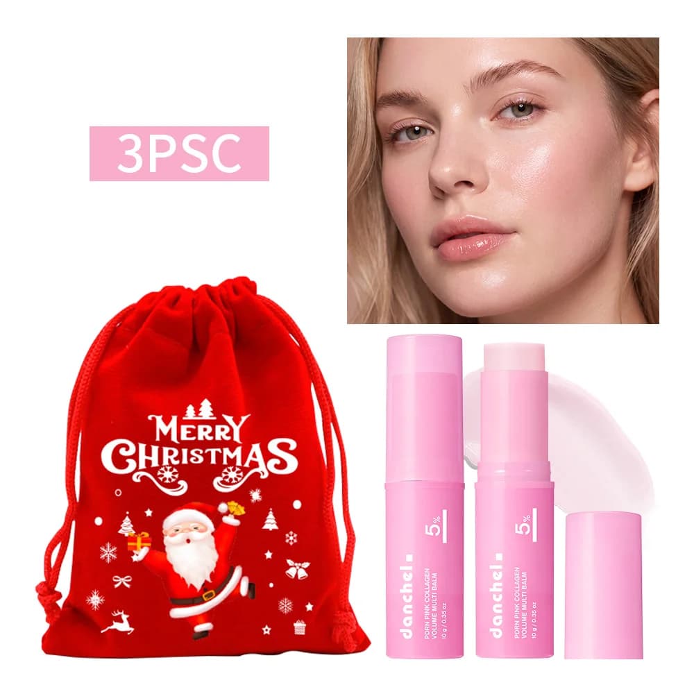 PDRN Pink Collagen Multi Volume Balm Stick Anti Aging Firming Anti Wrinkle For Eye Neck Forehead Lines Skin Care Christmas Gift