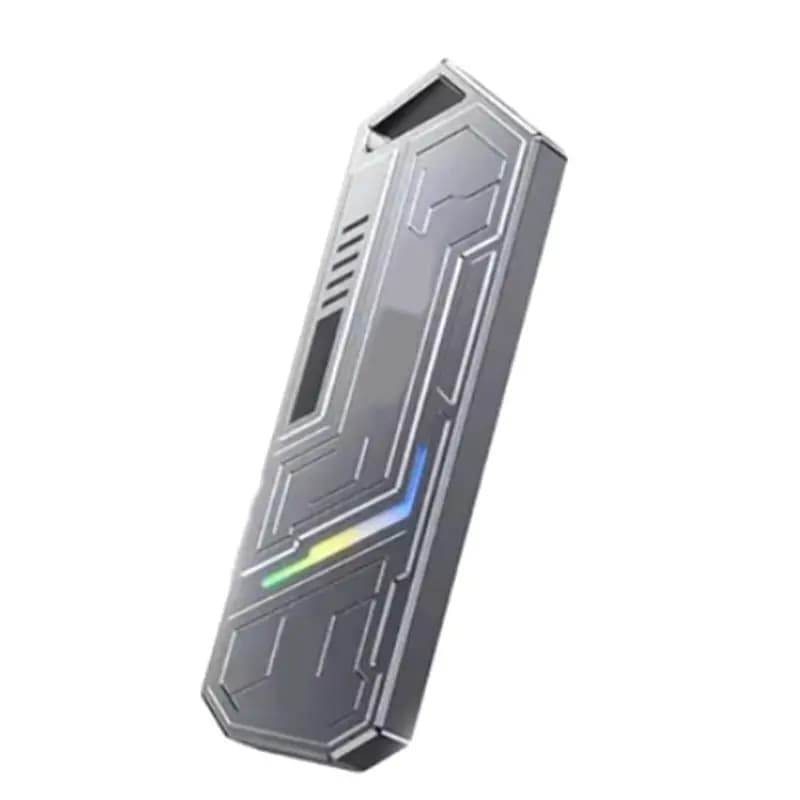 ABKI-M. 2 Adattatore per custodia SSD Nvme 10 Gbps USB-C USB 3.2 Gen2 Custodia esterna portatile per disco rigido per PC portatile